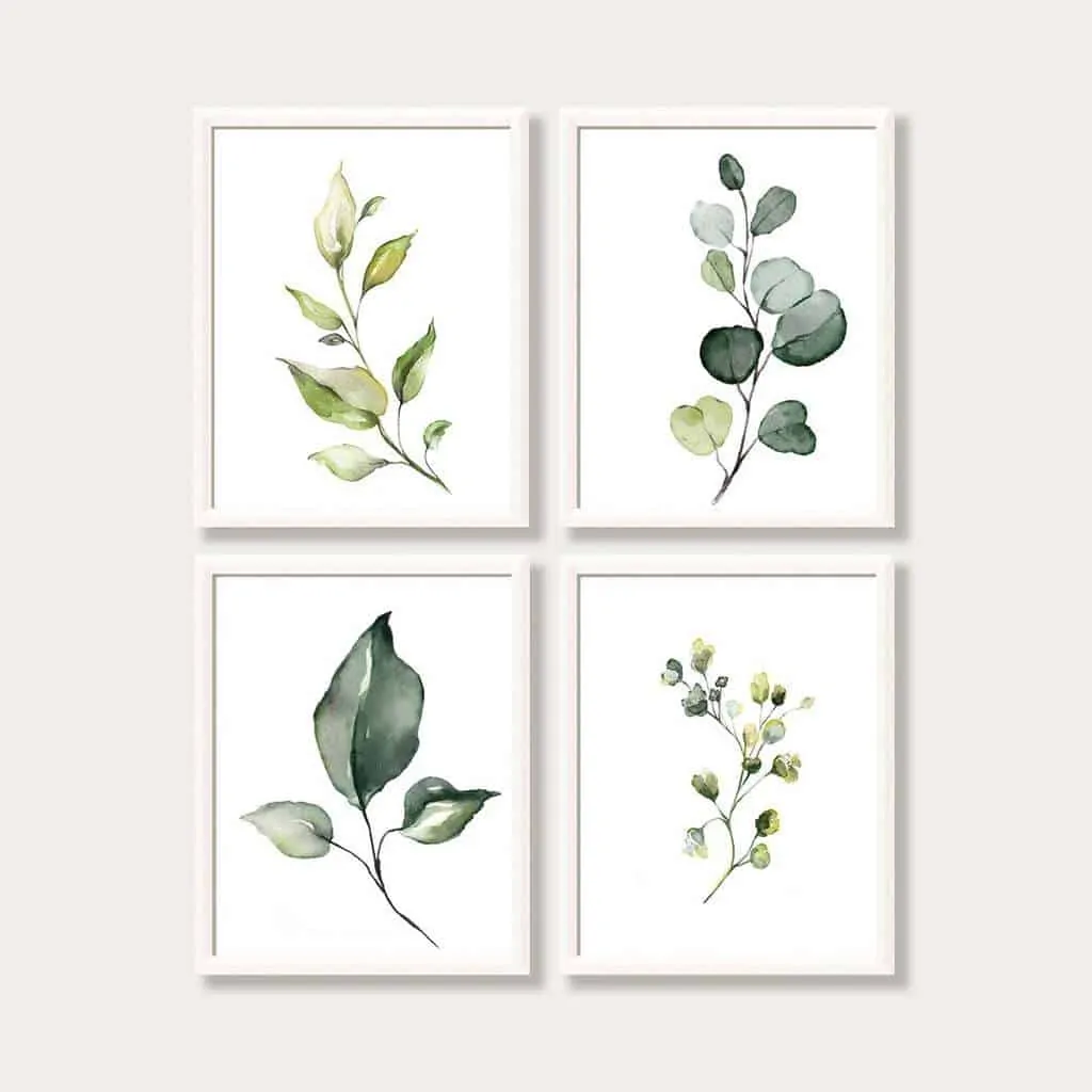 Plant Minimalist Art Print Set of 4