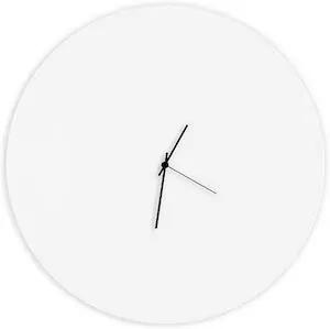 Minimalist White Wall Clock